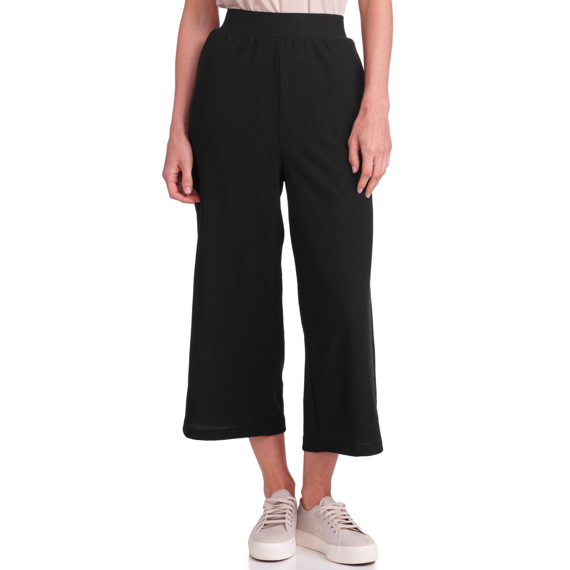 Gina Benotti Damen Culotte mit strukturiertem Material schwarz