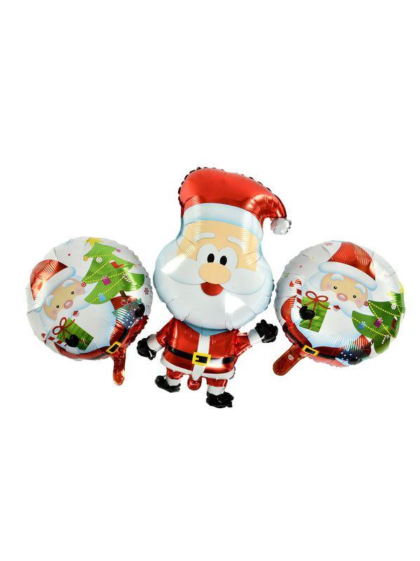 SET BALLONS GONFLABLES NOEL PERE NOEL