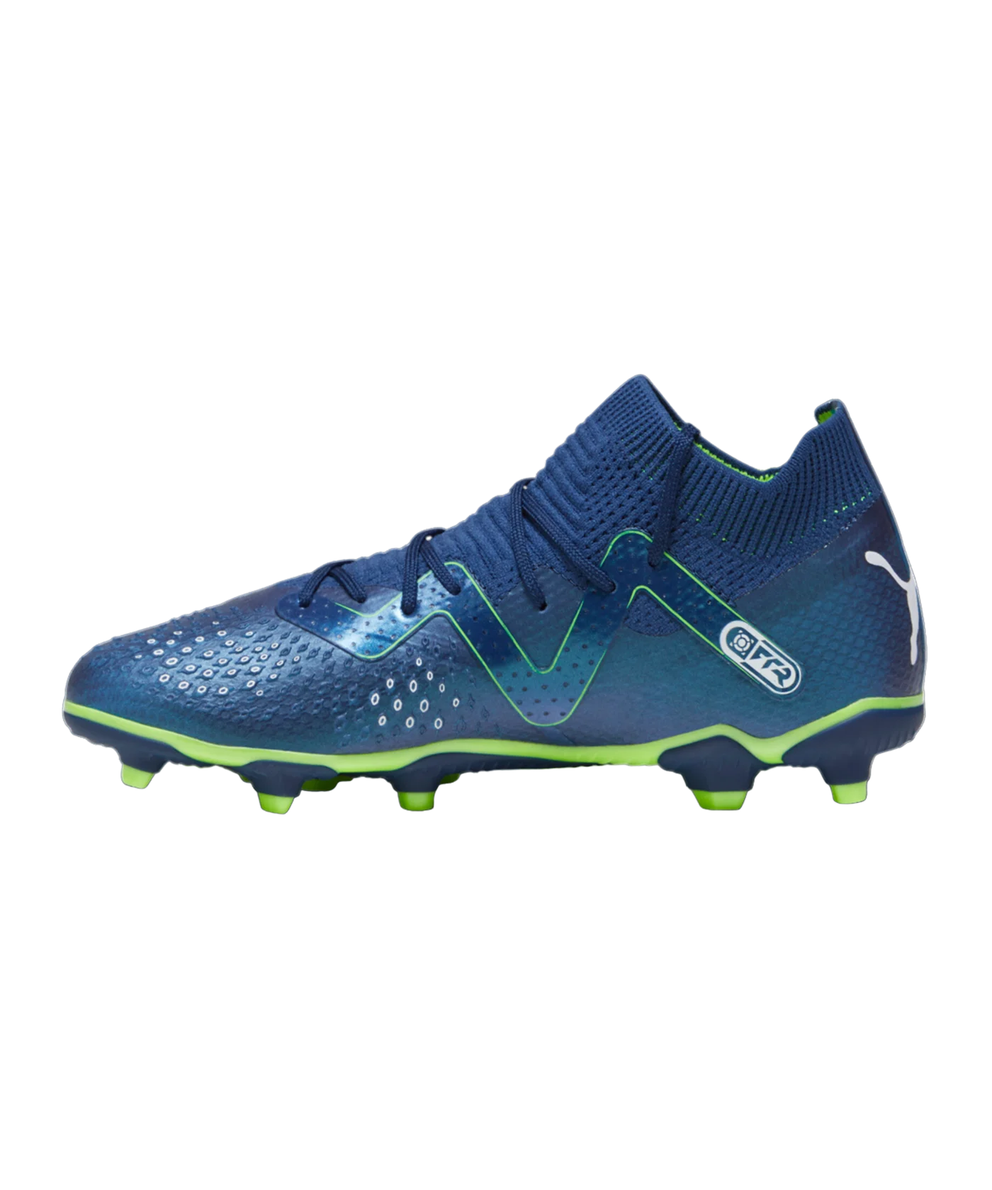 PUMA FUTURE Pro FG/AG Jr Gear Up Kids Blau Weiss F03