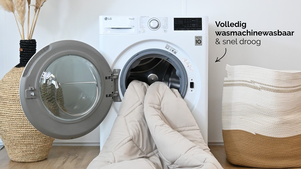 HappyBed Taupe - dekbed zonder overtrek