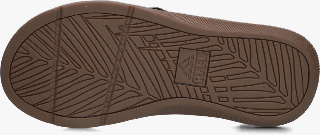 REEF zwarte reef teenslippers santa ana