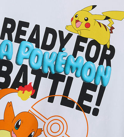 Name It T-Shirt - NkmForder Pokémon - Bright White