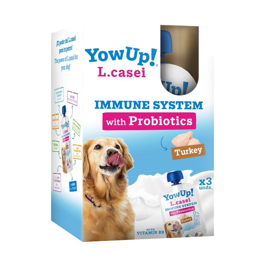 Iogurte de peru YowUp! L.casei para cães – Pacote com 3 unidades