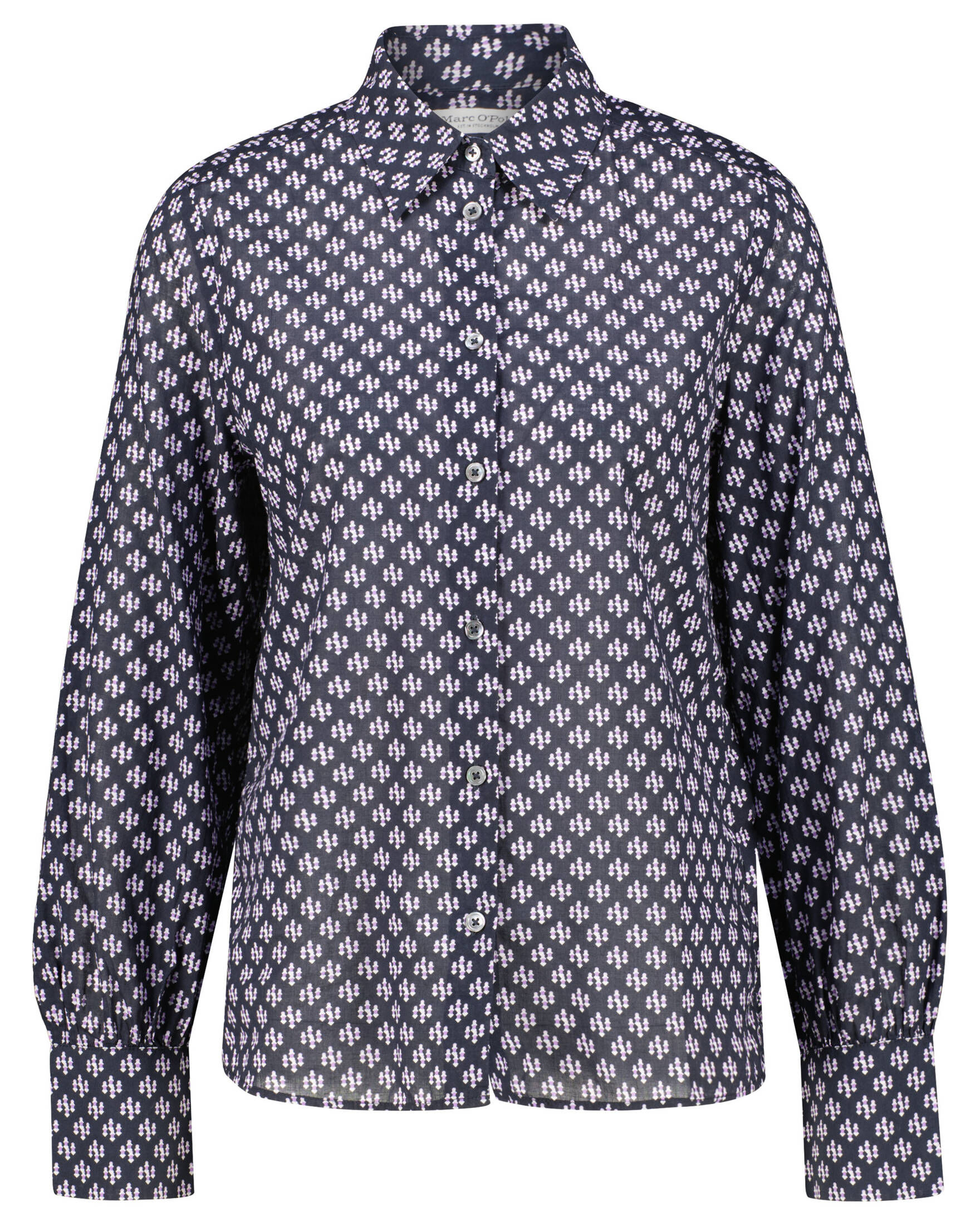 Marc O'Polo| Damen Langarmbluse mit Allover-Print