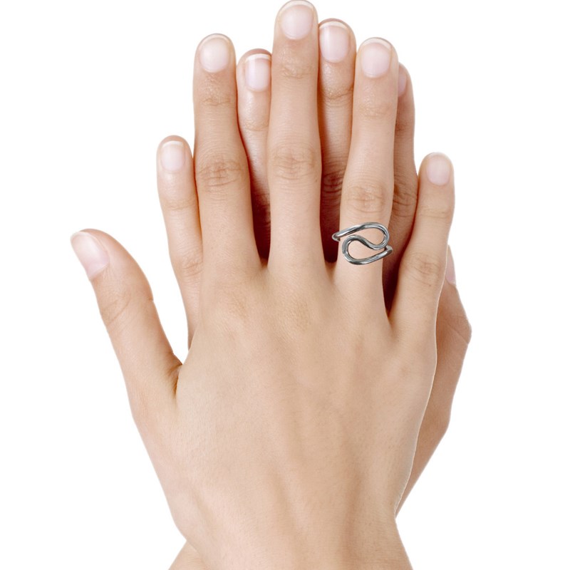 Bague Argent Serpentin