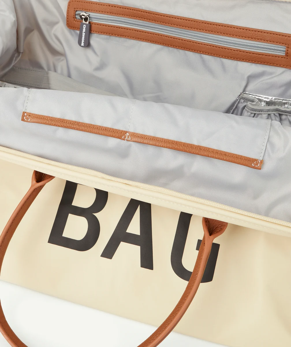 CHILDHOMEMOMMY BAG LE SAC À LANGER ÉCRU AVEC MATELAS À LANGER INCLUS