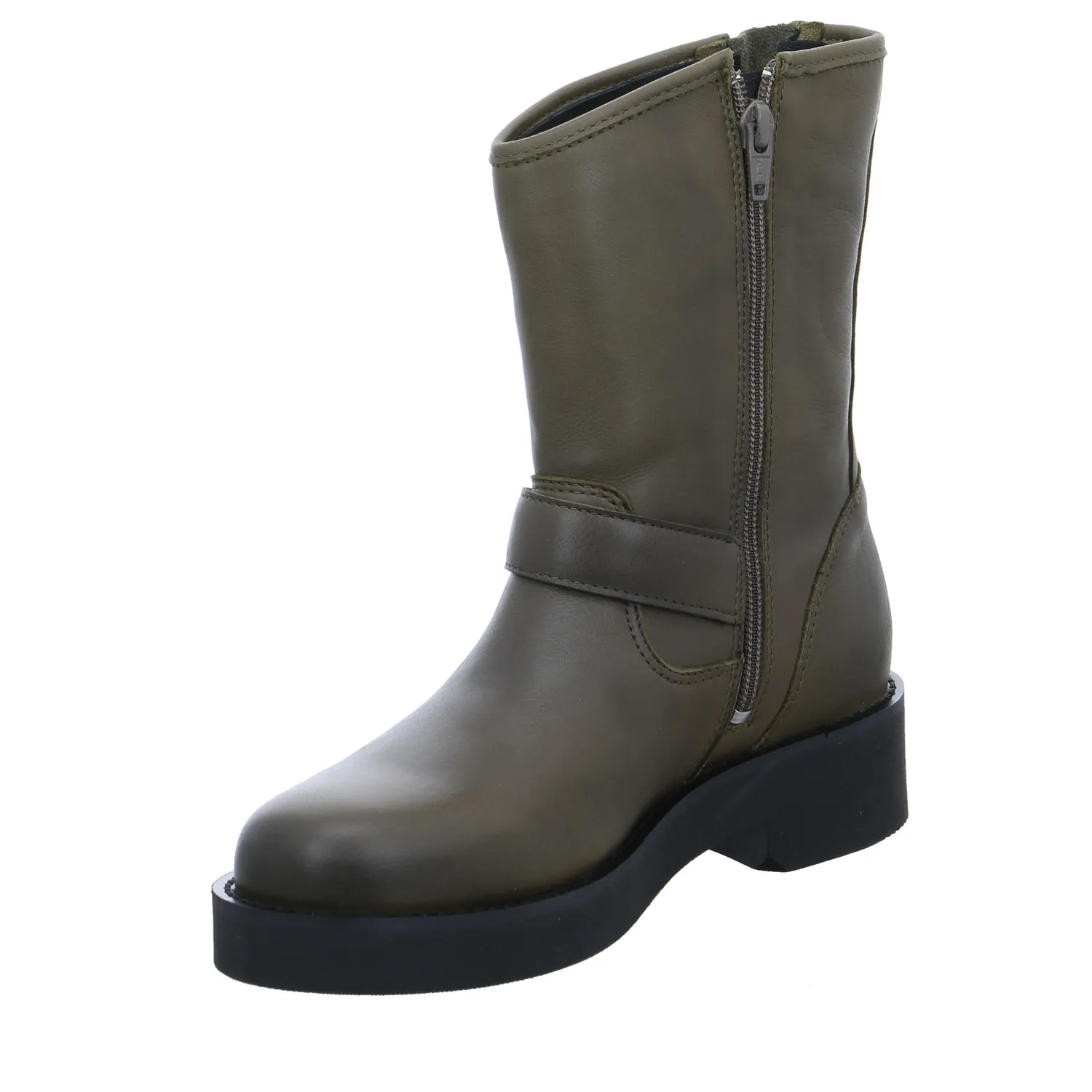 APPLE OF EDEN Boot Olive Leder