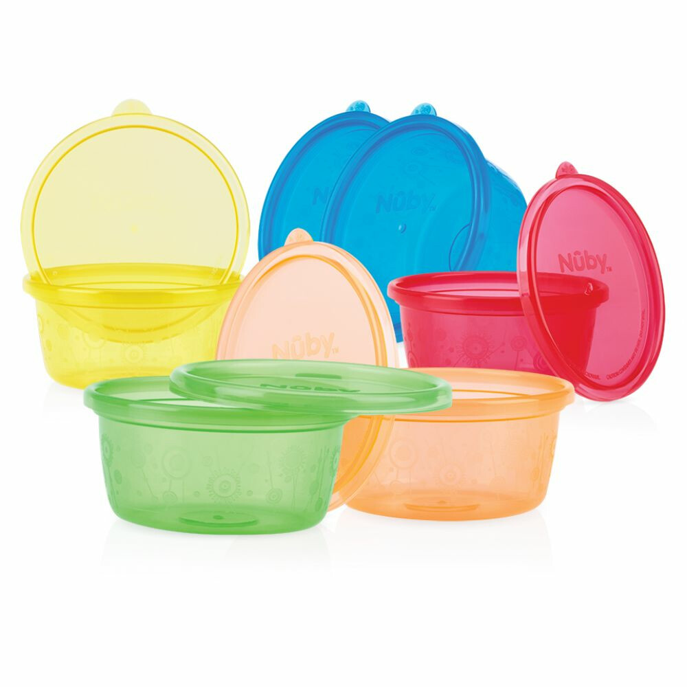 Nuby Voeding Bewaarbakjes 6 stuks300 ml
