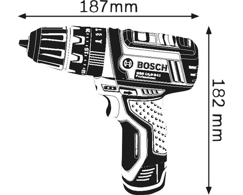 Accu-slagschroefmachine GSB 12V-15, zonder accu en lader, inclusief L-BOXX