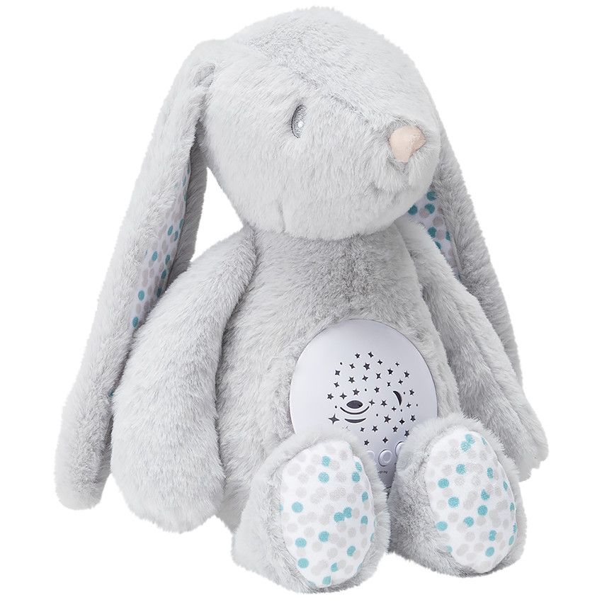 Peluche veilleuse musicale Célestin avec projecteur - Ecru