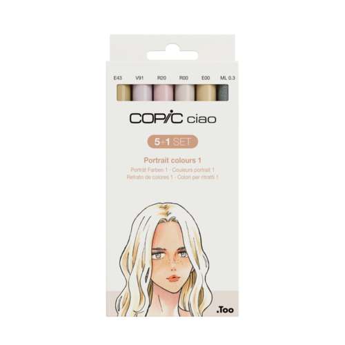 COPIC® ciao 5 1 Set, Hautfarben
