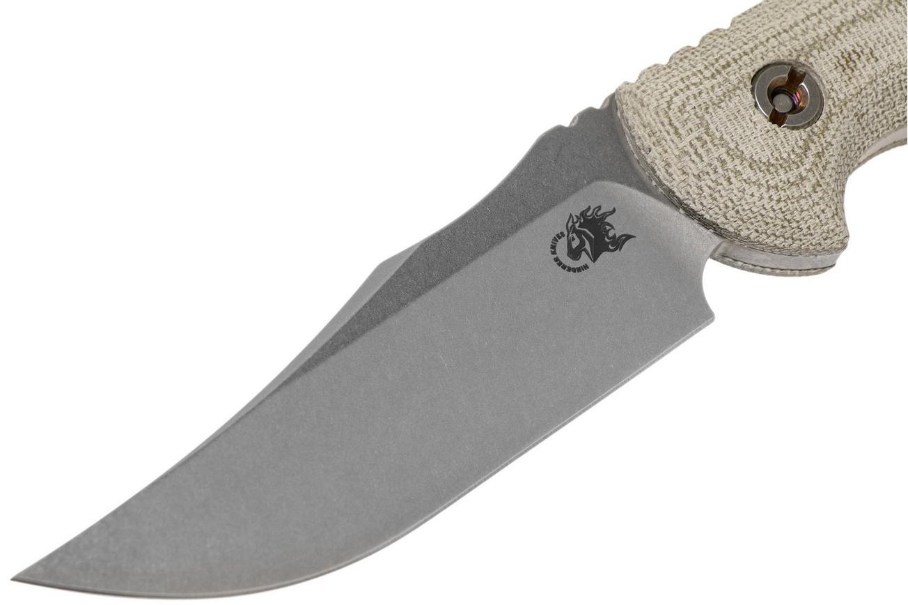 Rick Hinderer The Emmett, CPM 20CV, Green Micarta jachtmes