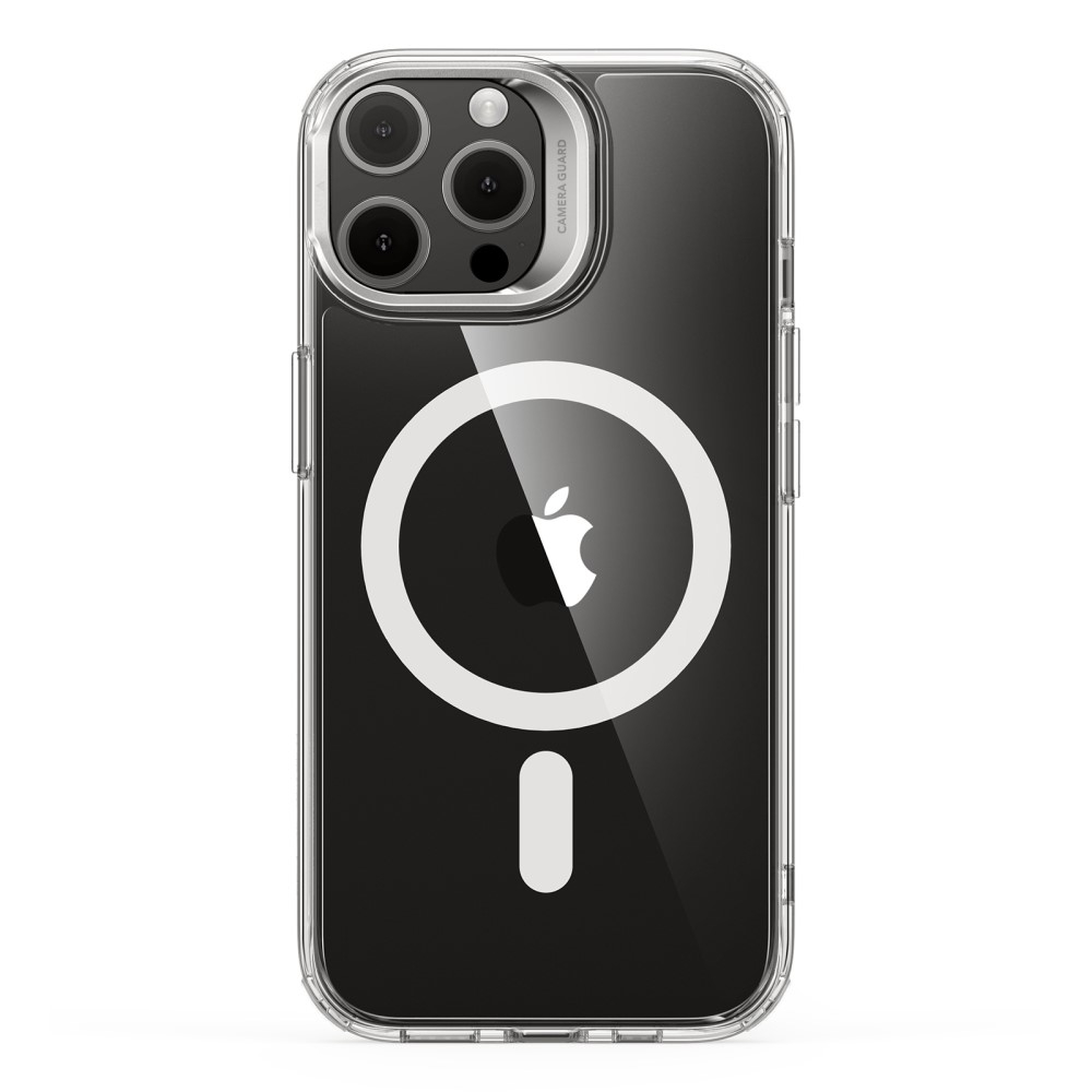 iPhone 15 Pro Magnetic Series MagSafe Hülle   Kamera Kickstand - Transparent