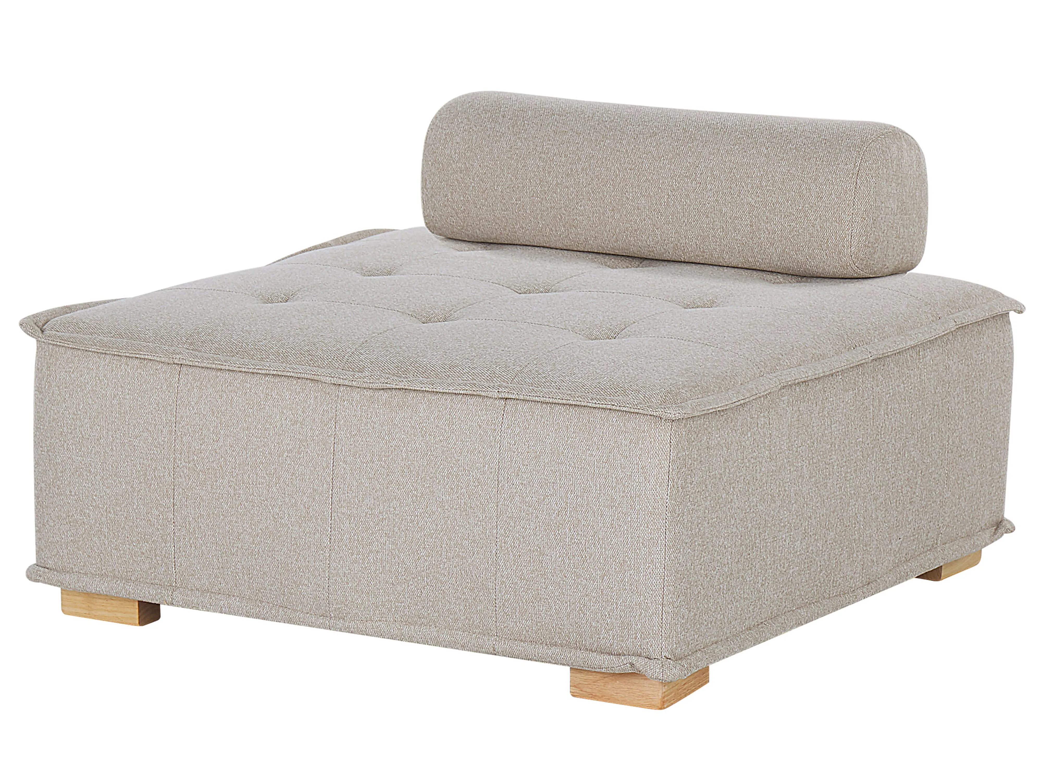Modulaire hoekbank 4-zits TIBRO Stof Lichtbeige rechtszijdig