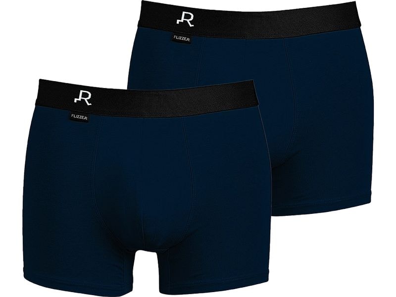 FLIZZER Unterhosen Trunk Der Diplomat 2er Pack Dunkelblau, Herrenunterwäsche
