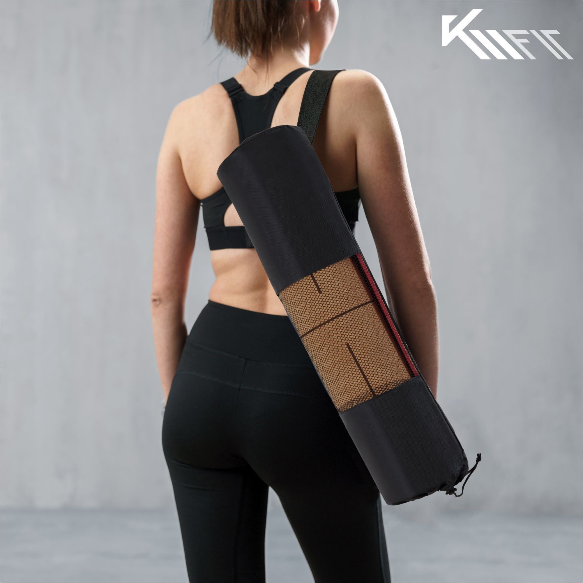 KM-Fit Tpe Yogamatte 183 x 61 cm pink