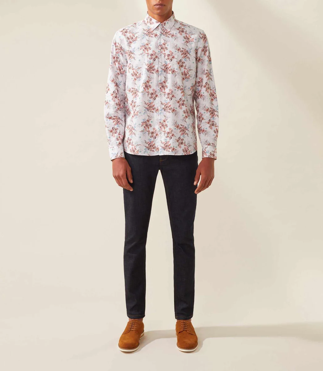 Chemise casual rouille 