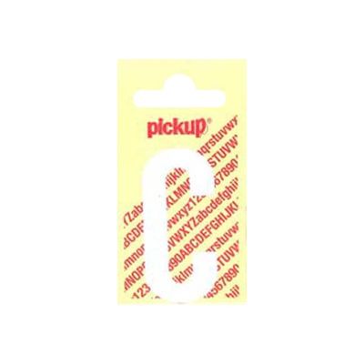 Pickup - Étiquette autocollante - 150 mm - Lettre C - blanc mat