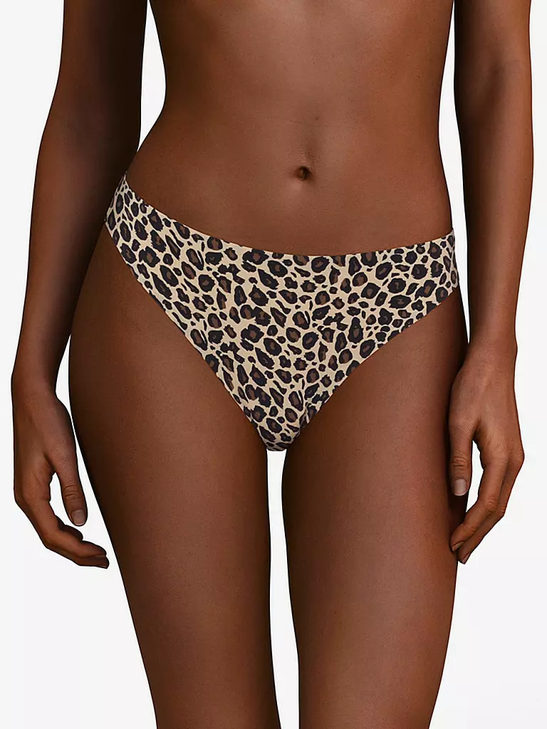 CHANTELLE String SOFTSTRETCH leopard nude braun