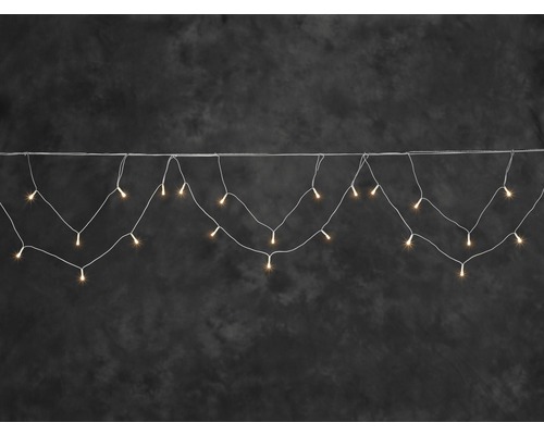 LED-lichtsnoer Konstsmide 11,25 cm + 10 m aansluitdraad 200 LED's Amberkleurige lichtkleur