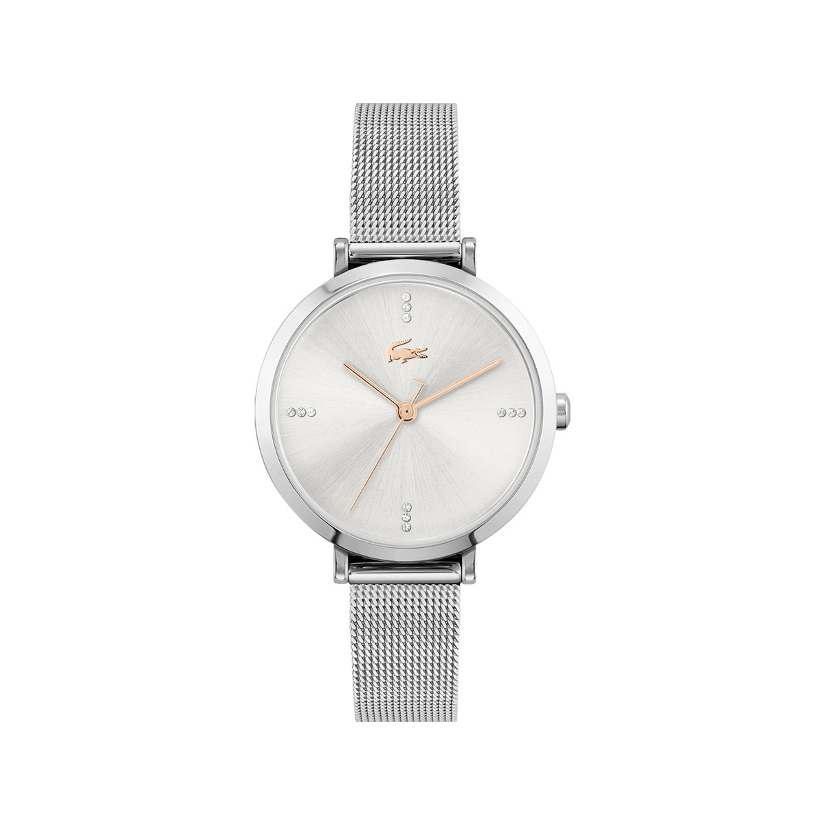 Montre Lacoste femme acier maille milanaise