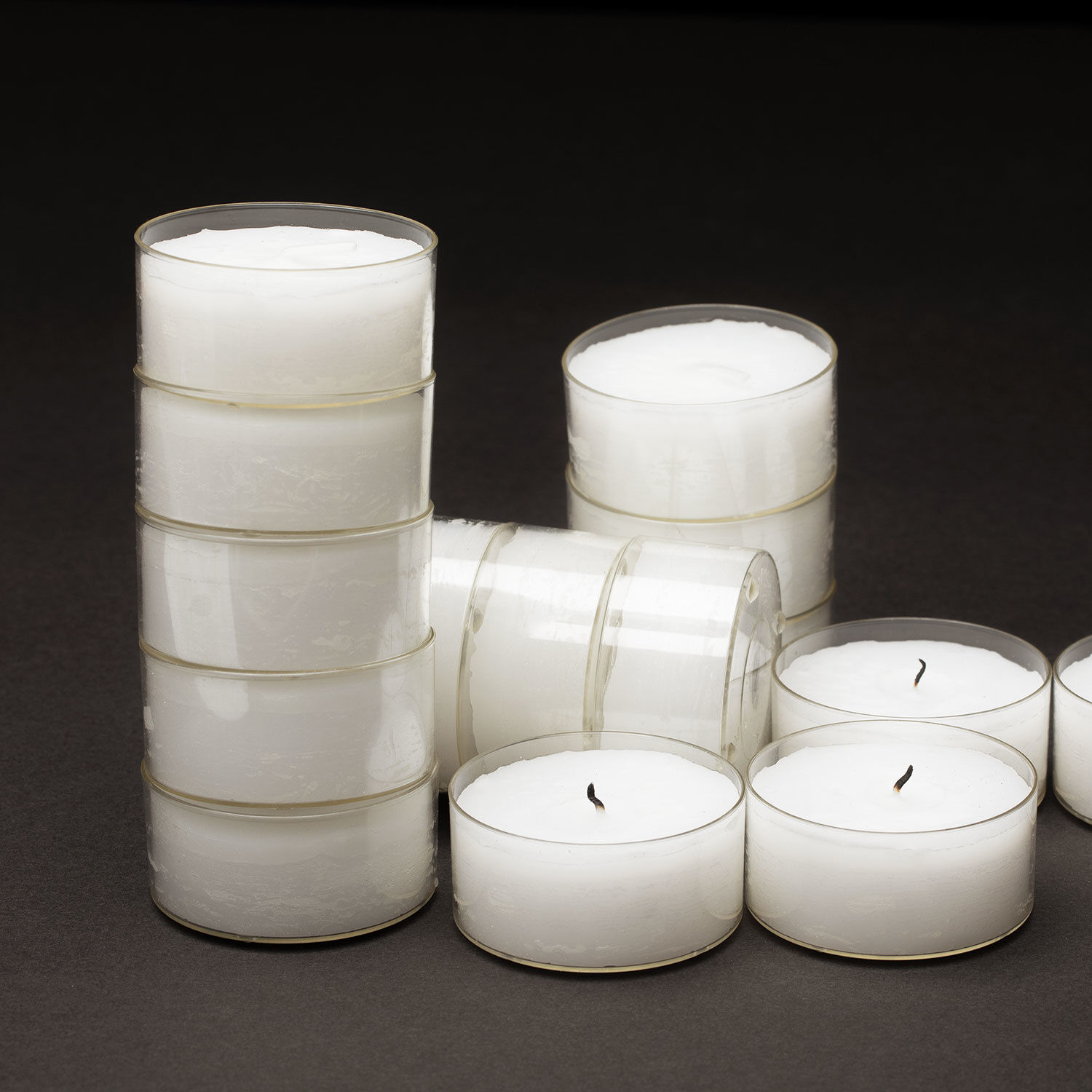 Maxi Teelichter 56 mm, 16 Stk. weiss