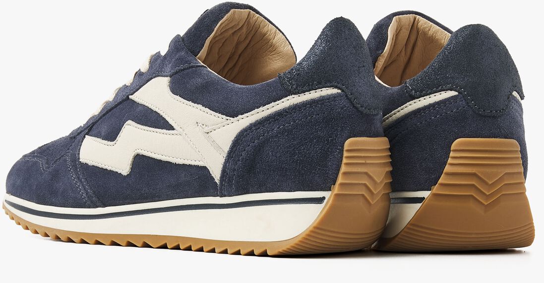 blauwe via vai lage sneakers mikki alex