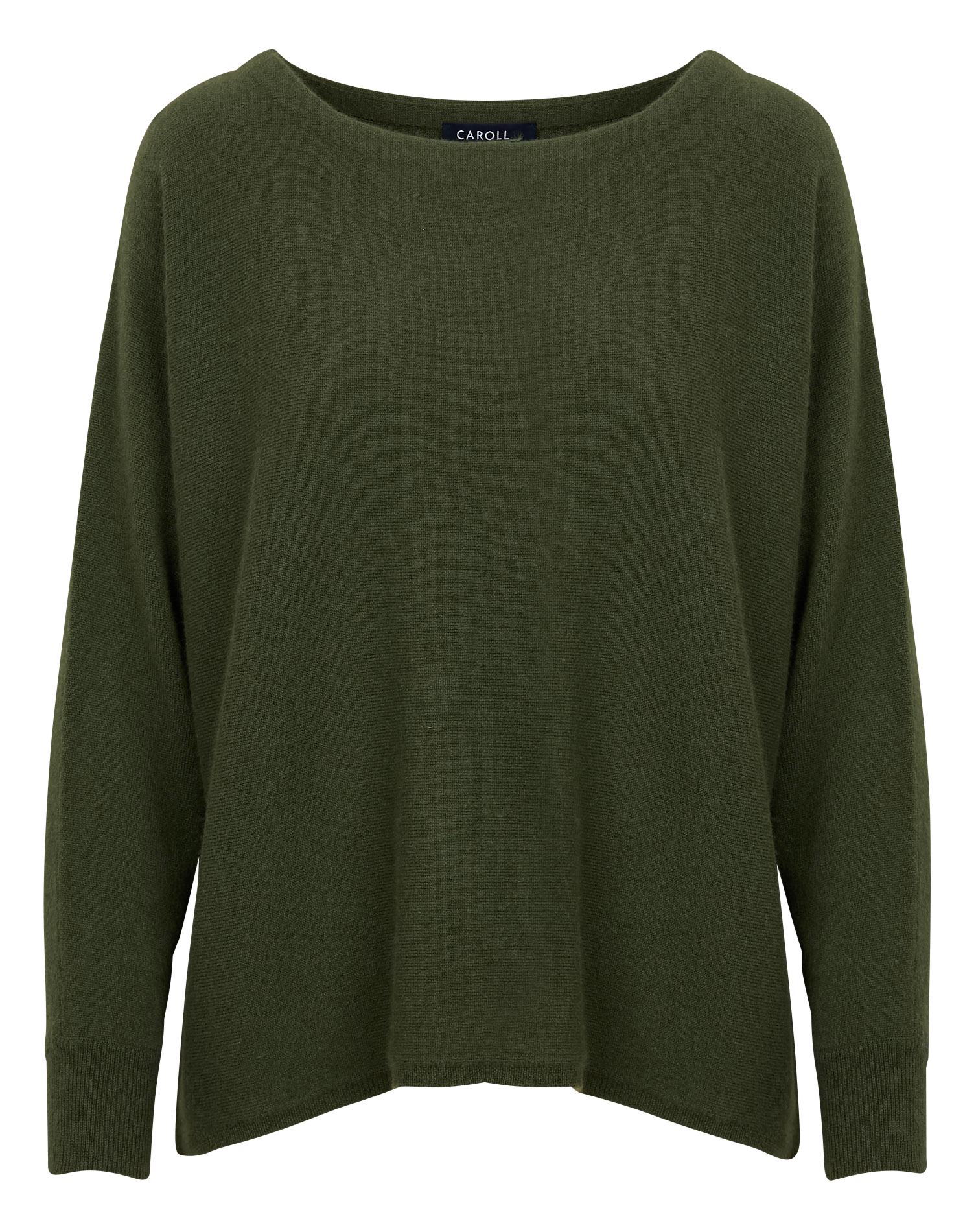 MAMELIA - Pull col rond ample en cachemire | Vert