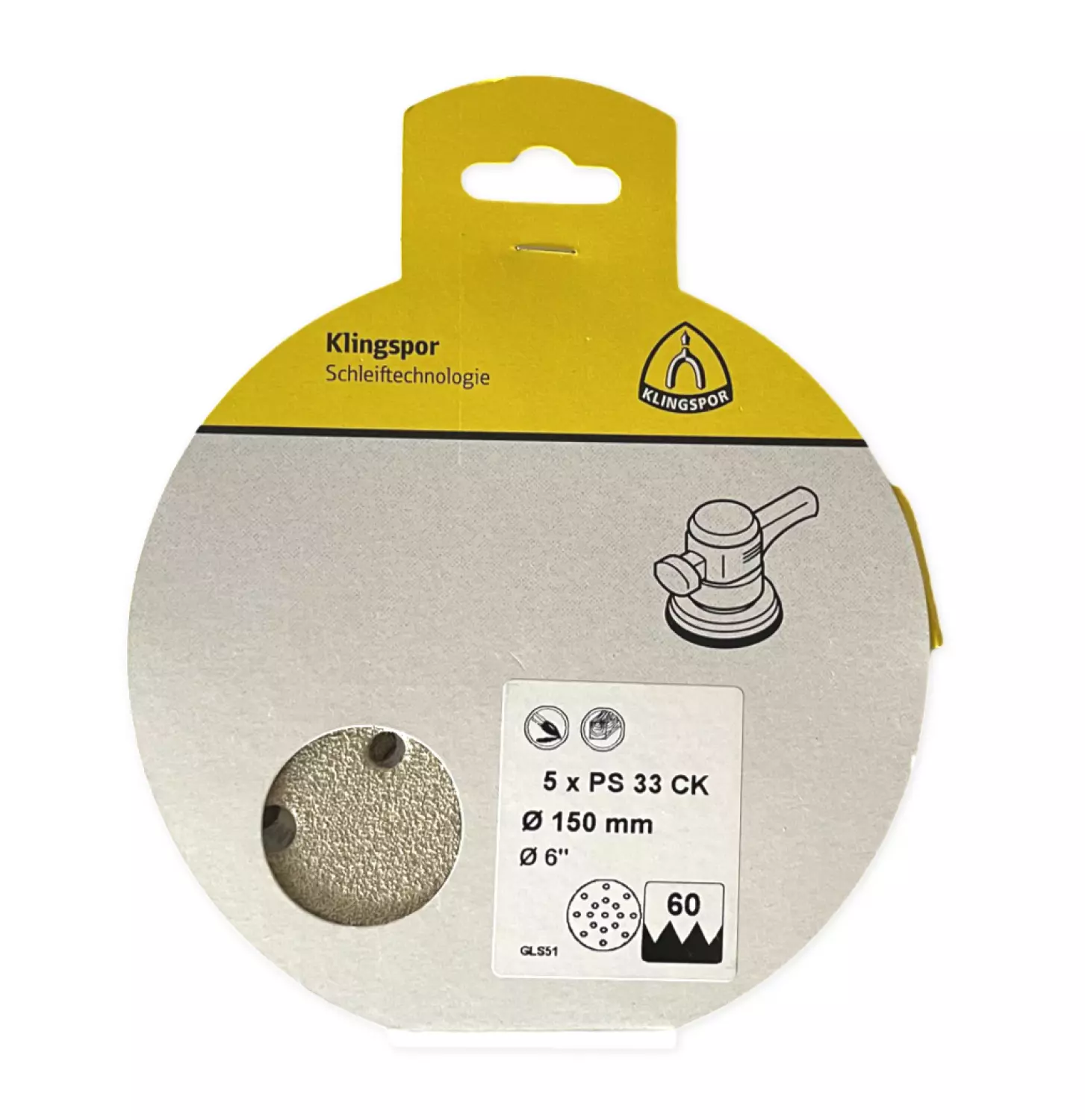 Klingspor Schuurschijf - 125 Klitteband 5st P80