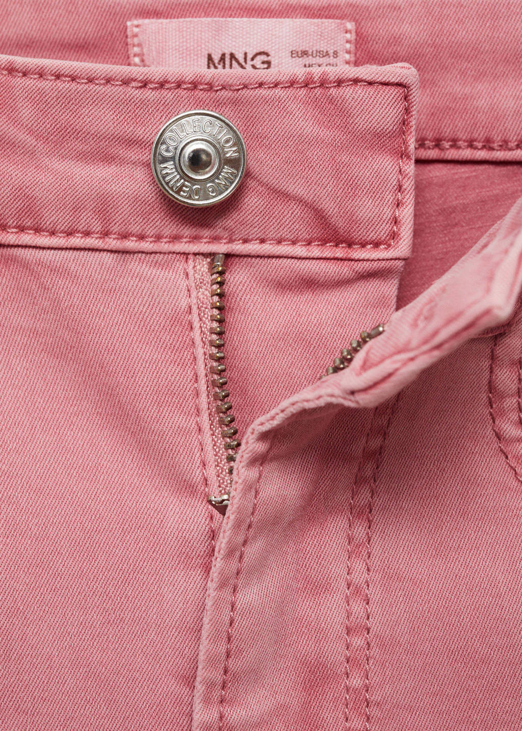 MANGO TEEN cropped flared jeans roze