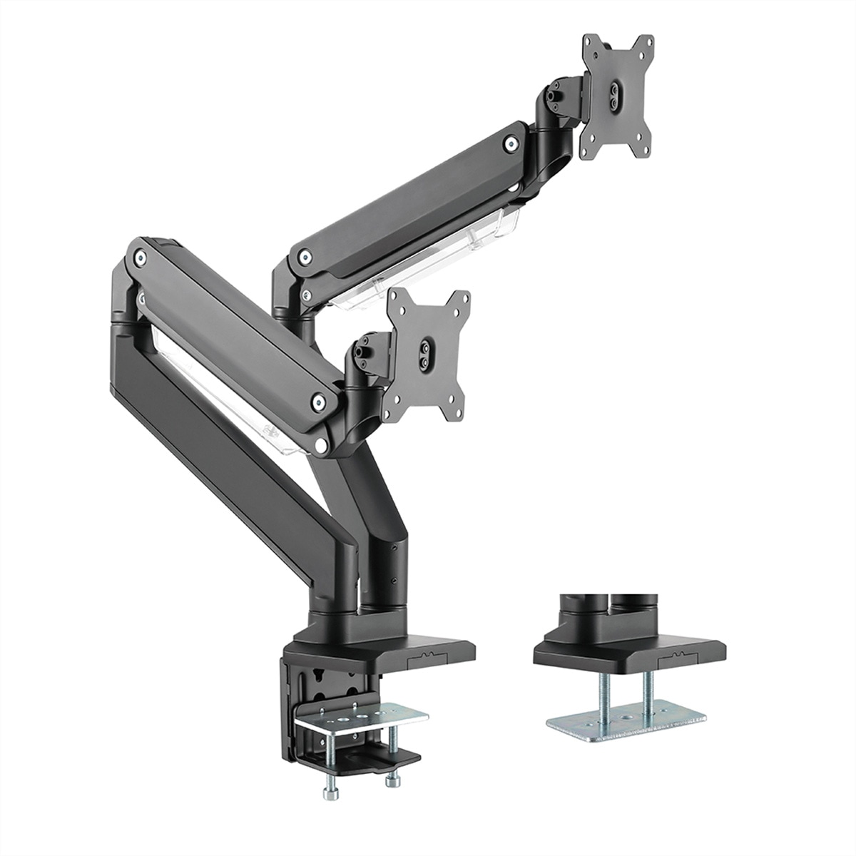 ROLINE »ROLINE LCD-Doppelarm, Tischmontage, Gasfeder, je 5 Gelenke, bis 2x 15 kg«