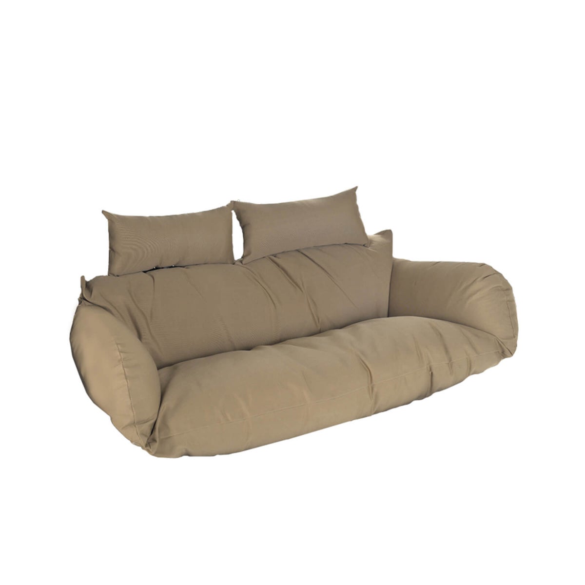 Home Deluxe Polyrattan Hangstoelkussen TWIN - Bruin - 105 x 41 x 45 cm | Buitenkussen, Pad