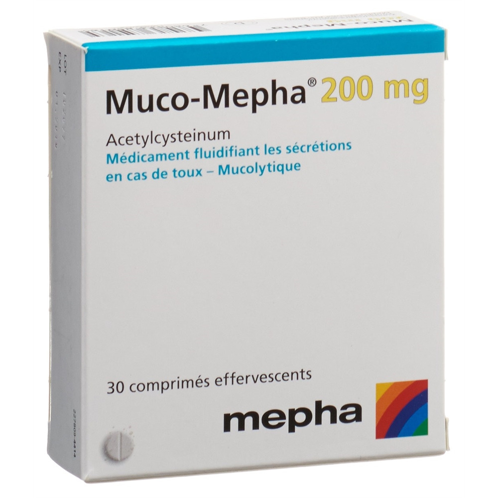 MUCO Mepha Brausetabl 200 mg Ds 30 Stk