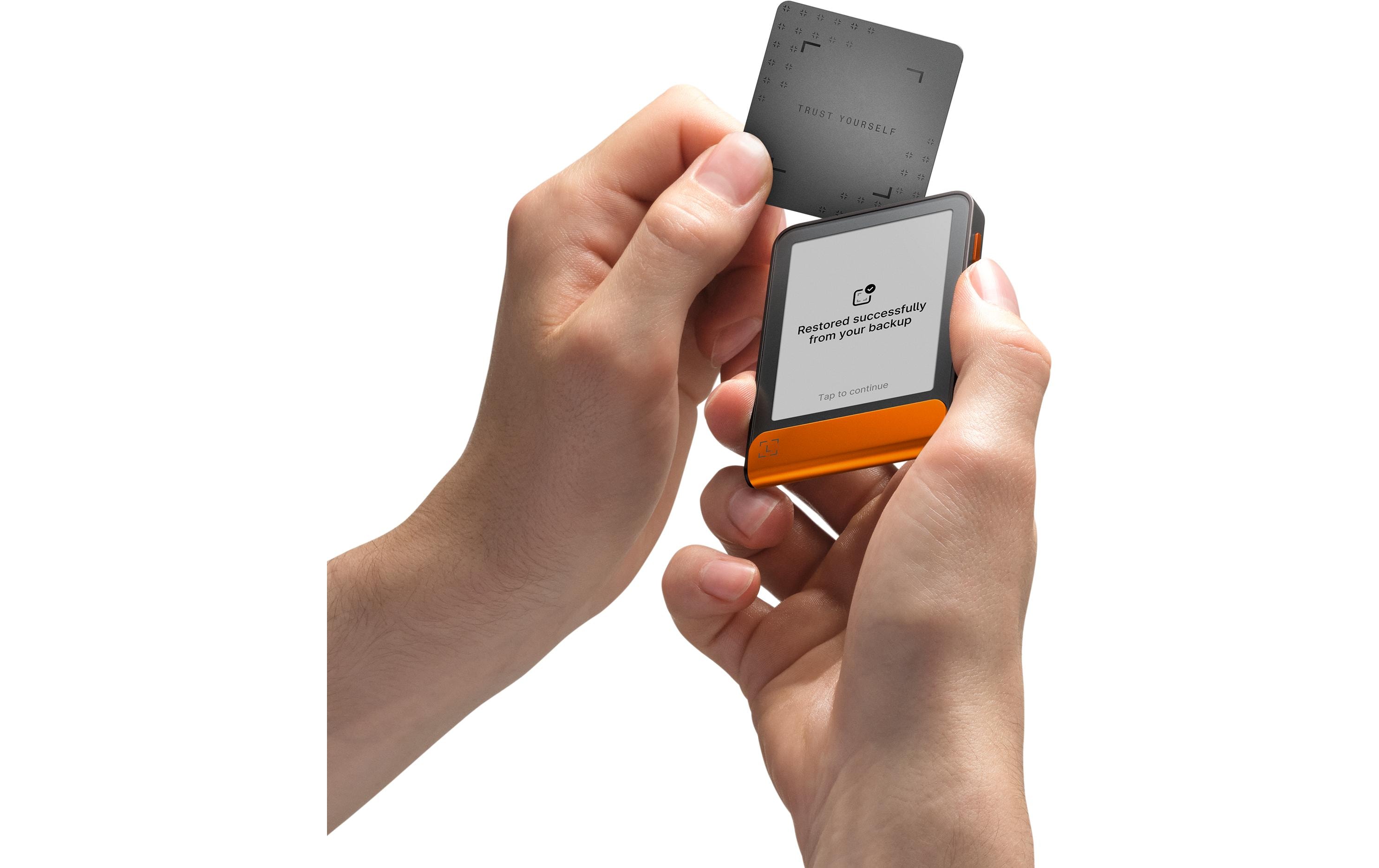 Flex Orange<br>Hardware-Wallet für Schutz digitaler Vermögenswerte inkl. Recovery Key