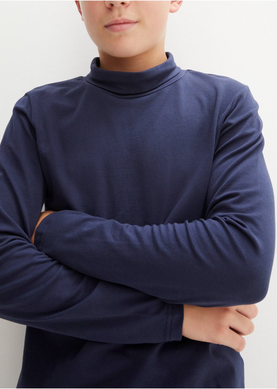 Lot de 2 pulls enfant à col roulé et manches longues