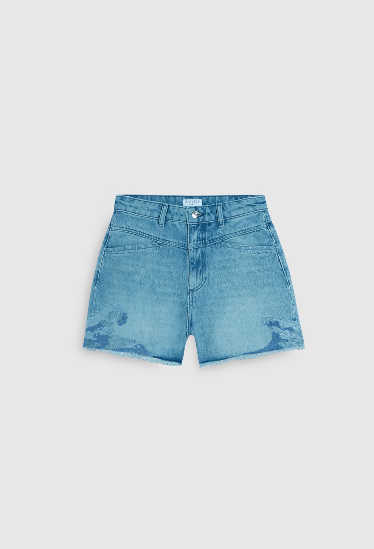 Short en denim en coton biologique