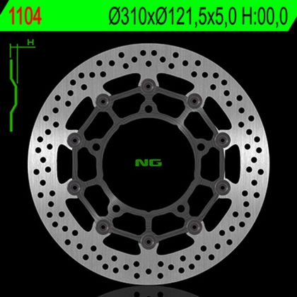 Disque de frein Rond NG flottant