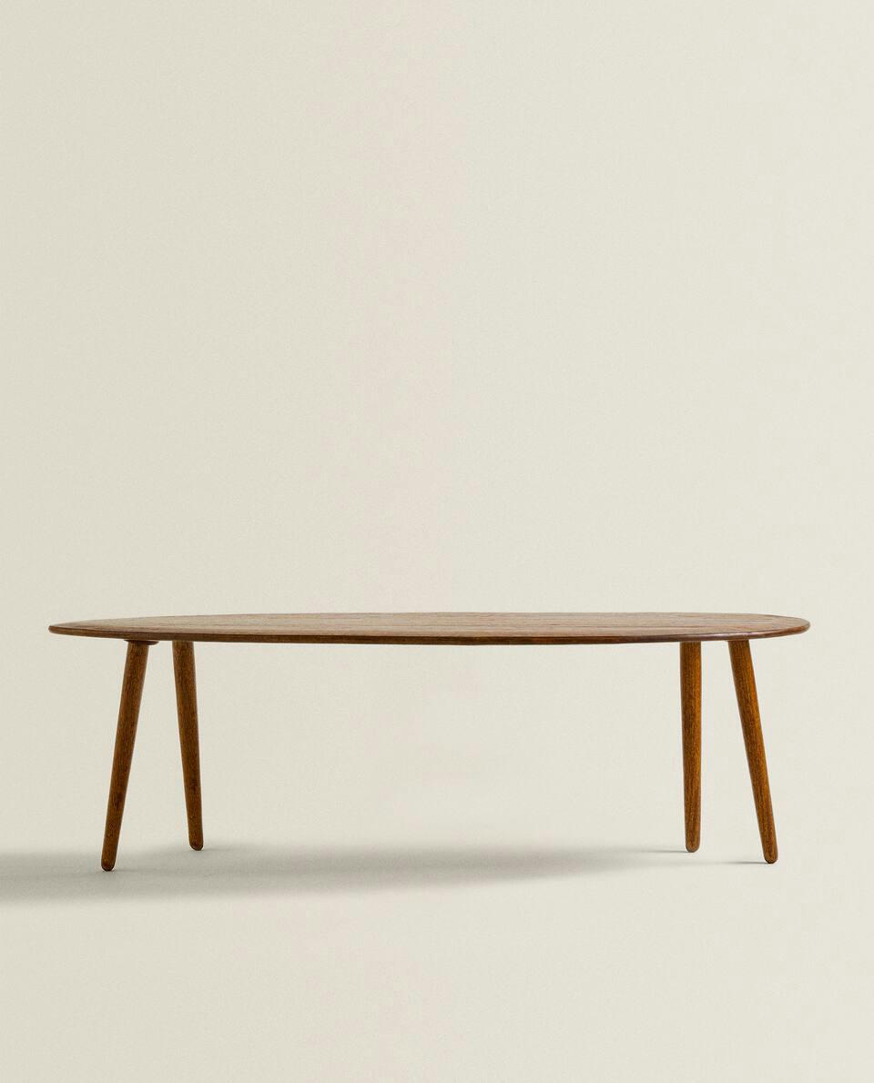 MESA DE MADEIRA COM BISEL