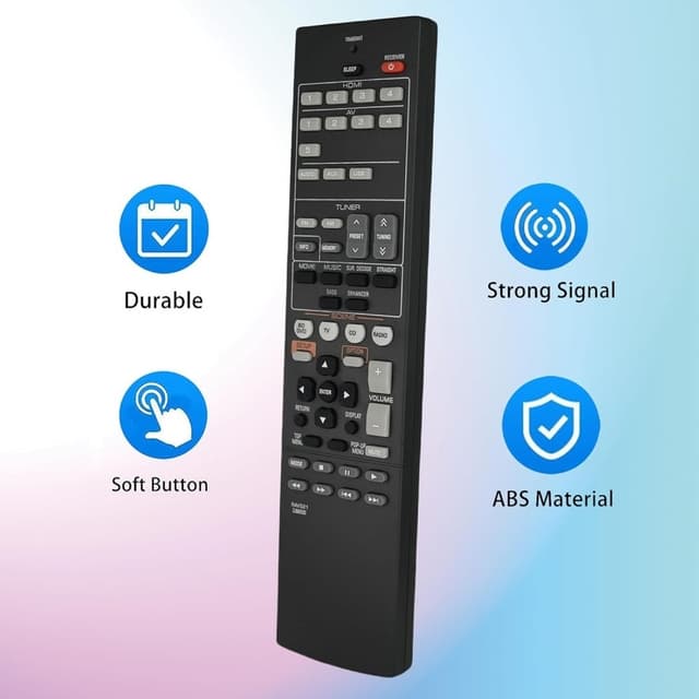 Udskiftning af fjernbetjening til RAV521 til Yamaha Audio/Video Receiver
