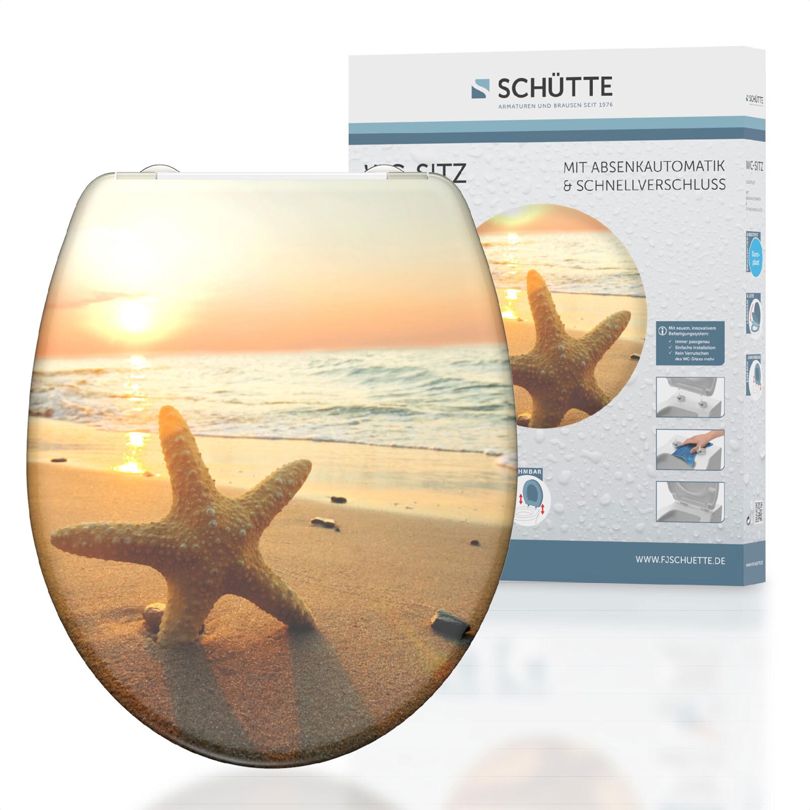SCHÜTTE Duroplast WC-Sitz Sea Star