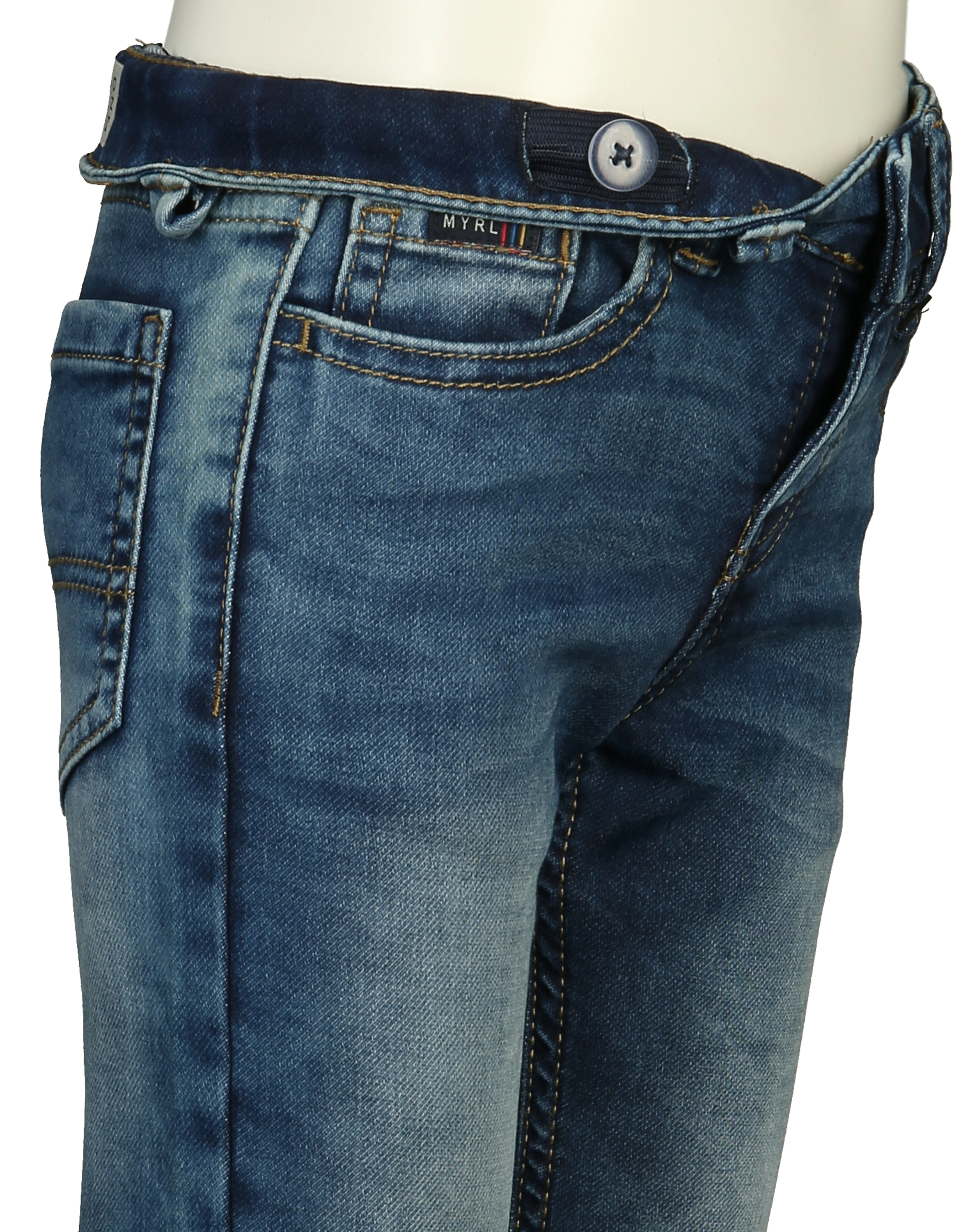 Jeanshose STONEWASH in mittelblau