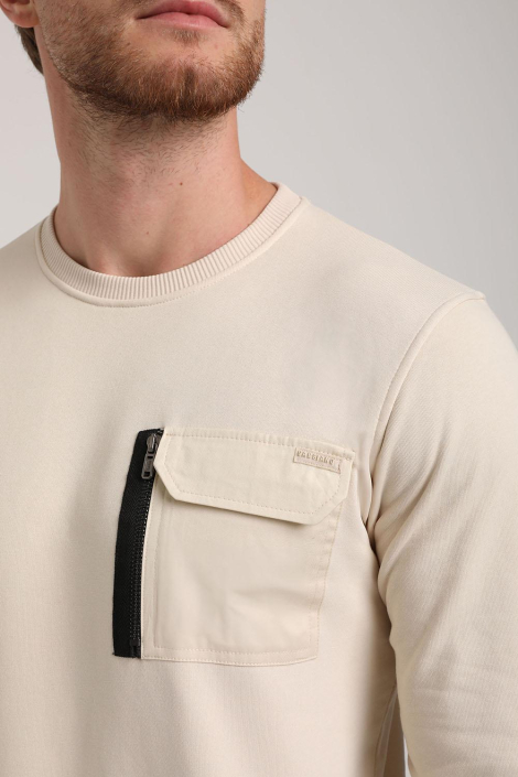 Gabbiano beige heren trui