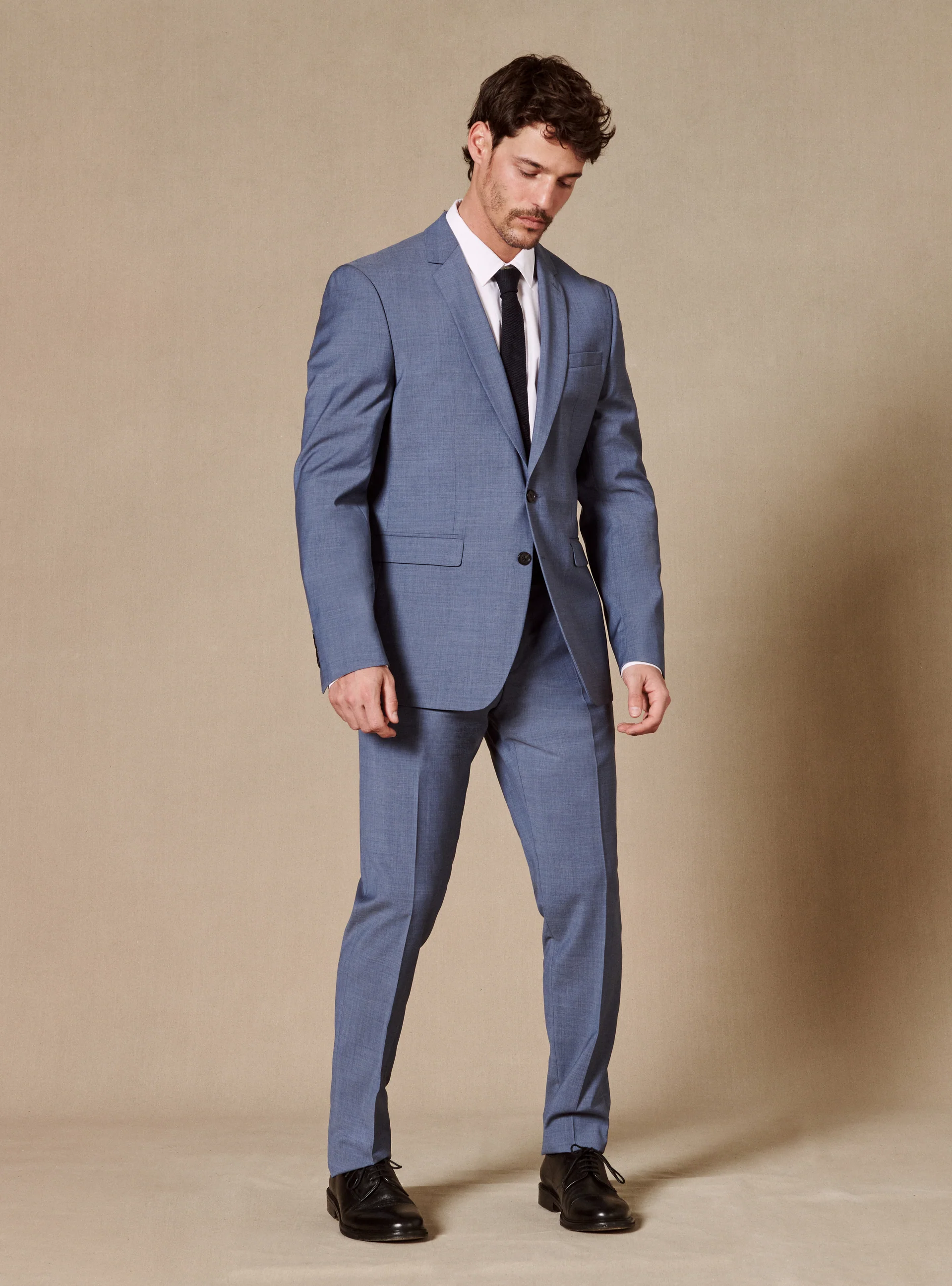 Pantalon de Costume en laine Jones Celeste