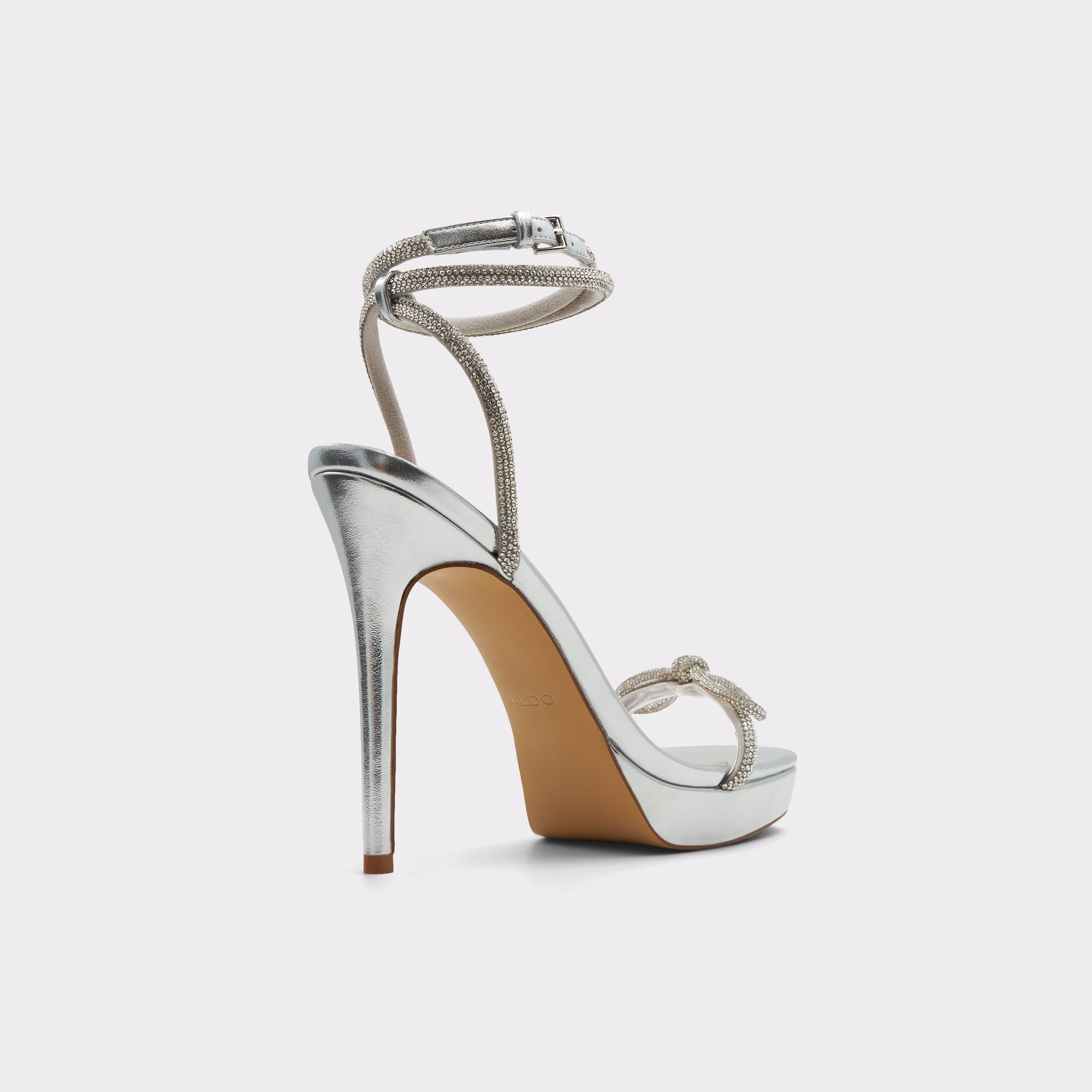 Domenica Silver Women Strappy Sandals