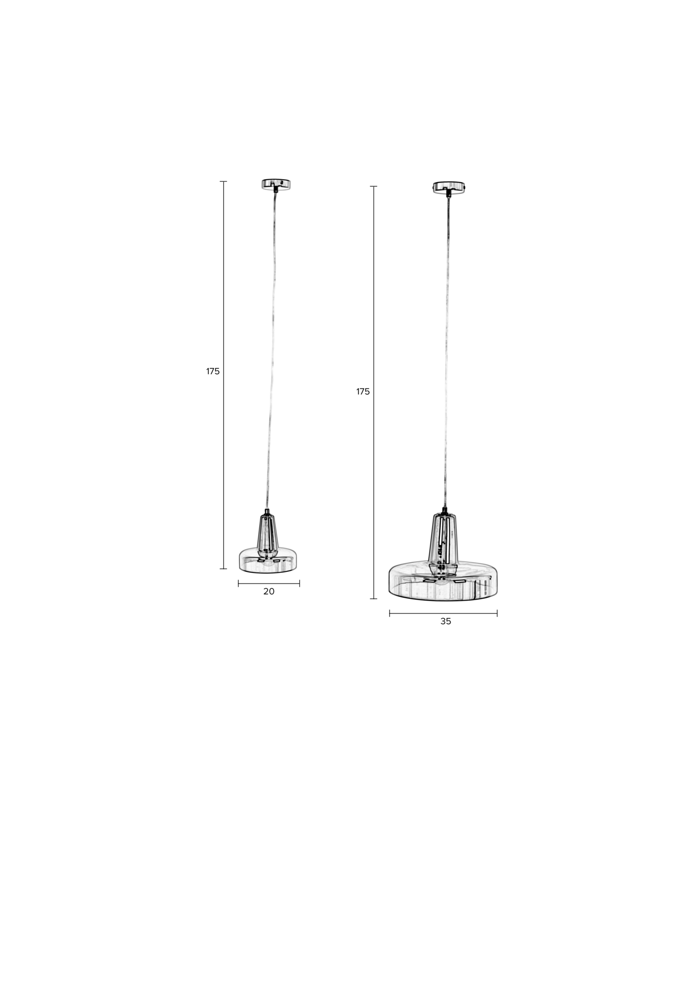 Rein Living hanglamp Anshin Medium Smoke