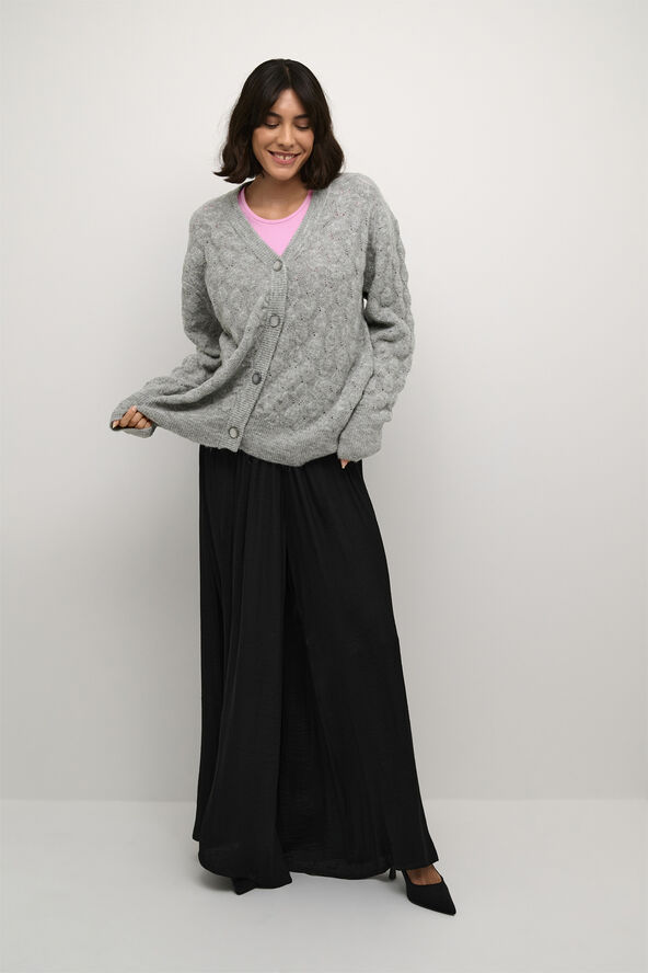 Kaffe KAmalene Knit Cardigan Grey melange
