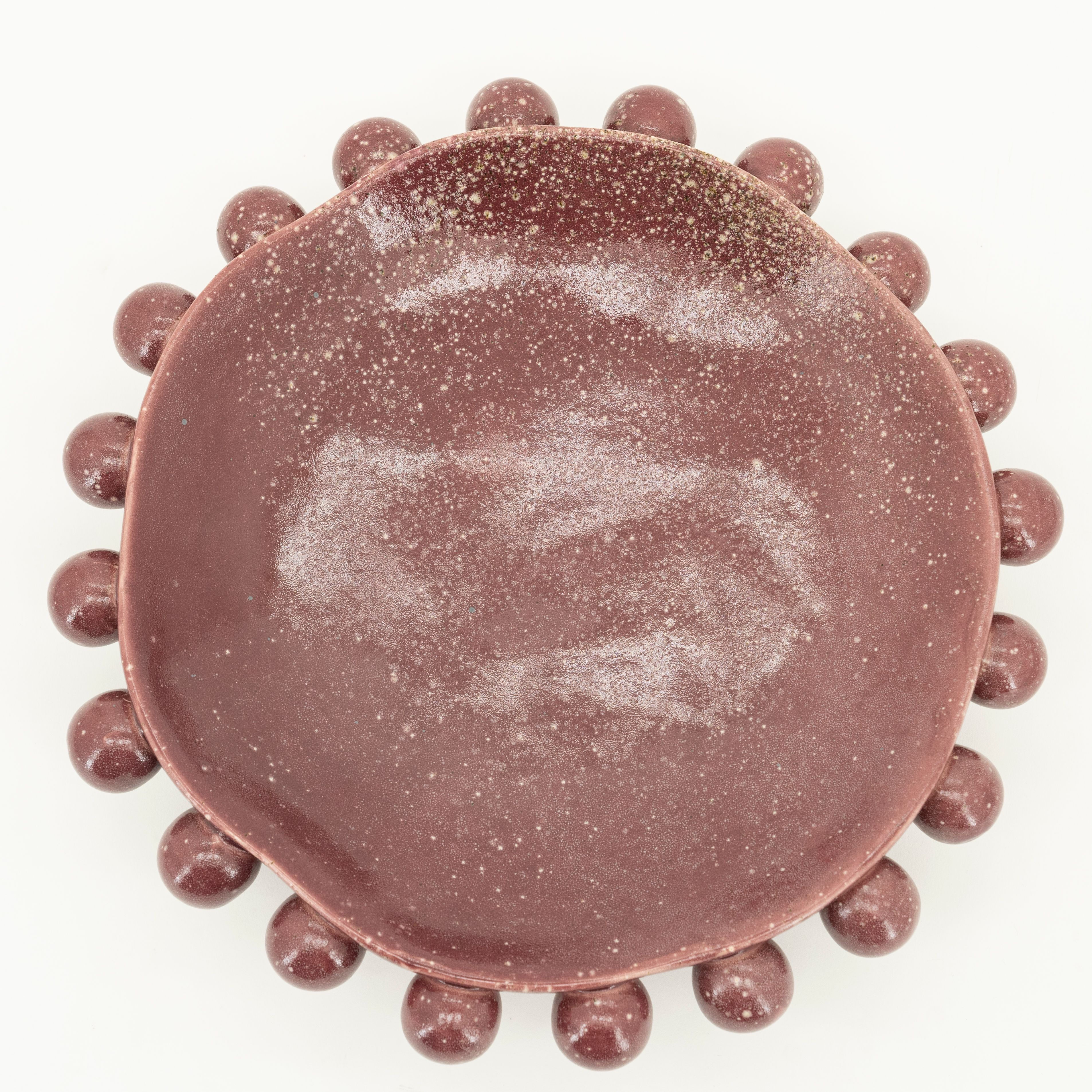Schaal Burgundy 240212 Viro B35.5 x D35.5 x H9 cm