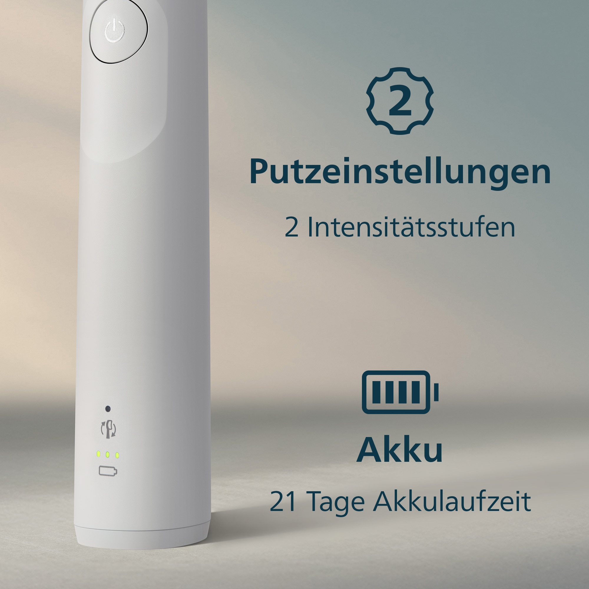 Philips Sonicare Elektrische Zahnbürste »Series 5300 HX7109/01« 1 Stk. Aufsteckbürsten mit Andruckkontrolle, 2 Intensitätsstufen, inkl. Ladegerät