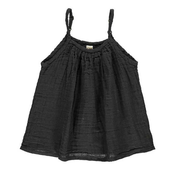 Numero 74 Top Coton Bio Mia | Dark Grey S021