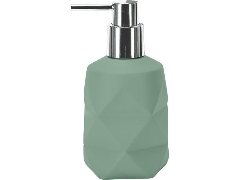 Kleine Wolke Seifenspender Crackle 200 ml, Olivgrün Seifenspender aus Polyresin